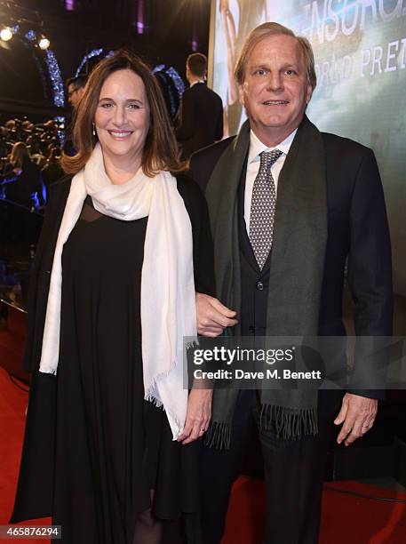 Lucy Fisher and Douglas Wick attend the World Premiere of "Insurgent" at Odeon Leicester Square on March 11, 2015 in London, England.