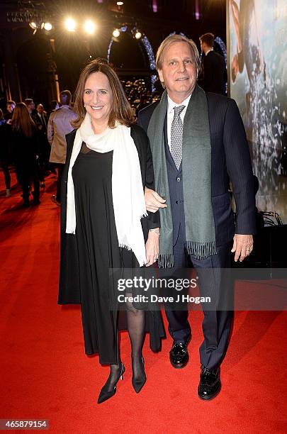 Producers Lucy Fisher and Douglas Wick attend the World Premiere of "Insurgent" at Odeon Leicester Square on March 11, 2015 in London, England.