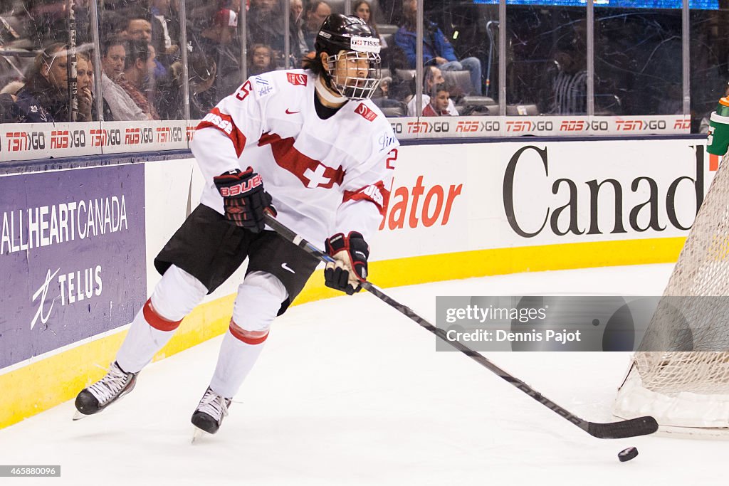 Switzerland V Germany - Relegation - 2015 IIHF World Junior Championship