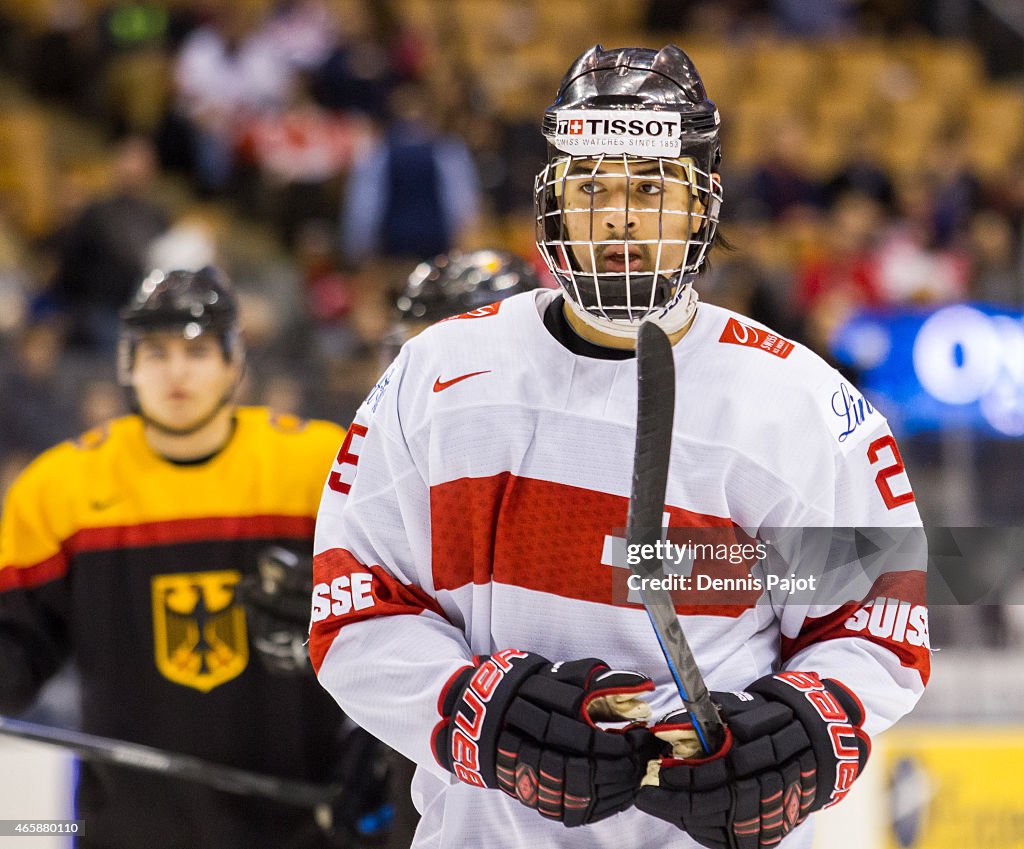 Switzerland V Germany - Relegation - 2015 IIHF World Junior Championship