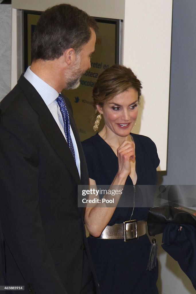 Spanish Royals Attend the Opening of Teresa de Jesus Exhibition