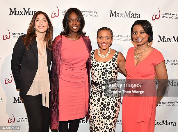 Lori Silverbush, Monique Nelson, Sheena Wright and Tracie Strahan attend United Way of New York City's "Power Of Women To Make A Difference" Awards...