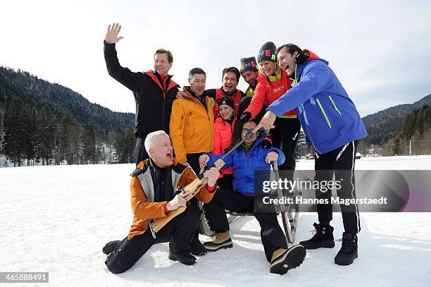 Thomas Heinze, Joachim Llambl, Miroslav Nemec, Matthias Opdenhoevel, Oliver Mommsen, Ulla Kock am Brink, Lars Riedel and Marco Schreyl attend the...