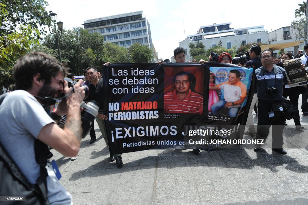 GUATEMALA-PRESS-CRIME-PROTEST