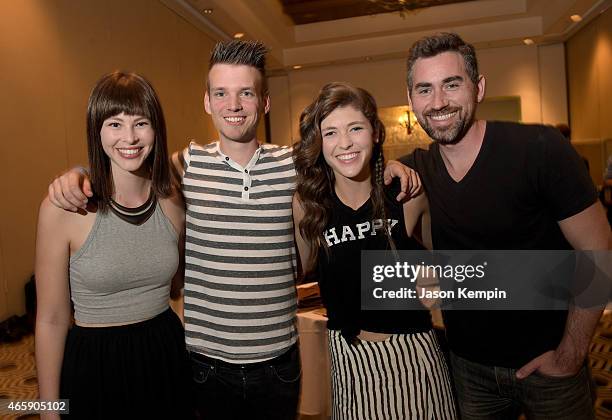 Kalina Campion, Eric Cardin, Kiana Campion and Kevin Buhler of the band Rocky's Revival attend the 11th Annual Desert Smash Hosted By Will Ferrell...