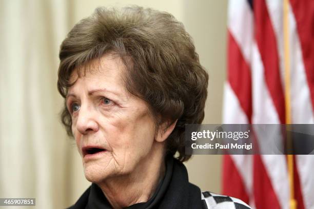 Philomena Lee visits the office of Senator Claire McCaskill to discuss a new adoption initiative, The Philomena Project, at the Hart Senate Office...