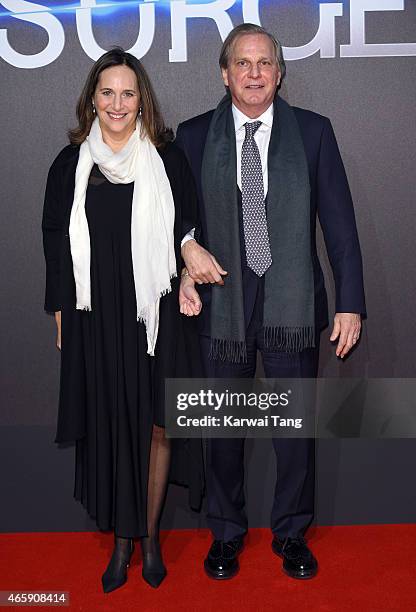 Producers Lucy Fisher and Douglas Wick attend the World Premiere of "Insurgent" at Odeon Leicester Square on March 11, 2015 in London, England.