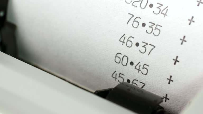 Adding Machine Total Print Receipt Videos and HD Footage - Getty Images