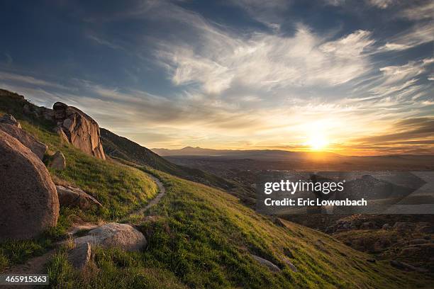 moreno trail - riverside county imagens e fotografias de stock