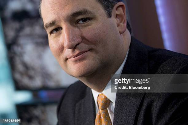 Senator Ted Cruz, a Republican from Texas, sits for a photograph following a Bloomberg Television interview in Washington, D.C., U.S., on Thursday,...