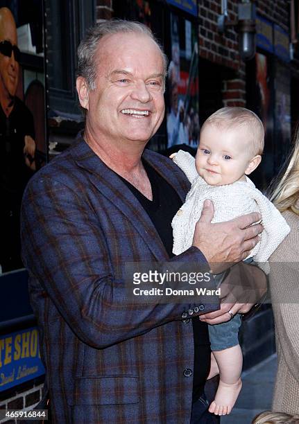 Kelsey Grammer and Kelsey Gabriel Grammer leave the "Late Show with David Letterman" at Ed Sullivan Theater on March 11, 2015 in New York City.