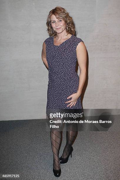 Anne Louise Hassing attends the 'Goltzius And The Pelican Company' Premiere at the Louvre on January 29, 2014 in Paris, France.