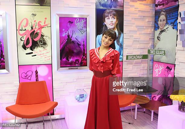 Vanessa Hudgens and the cast of Broadway's "Gigi" perform live on "Good Morning America," 3/11/15, airing on the Walt Disney Television via Getty...