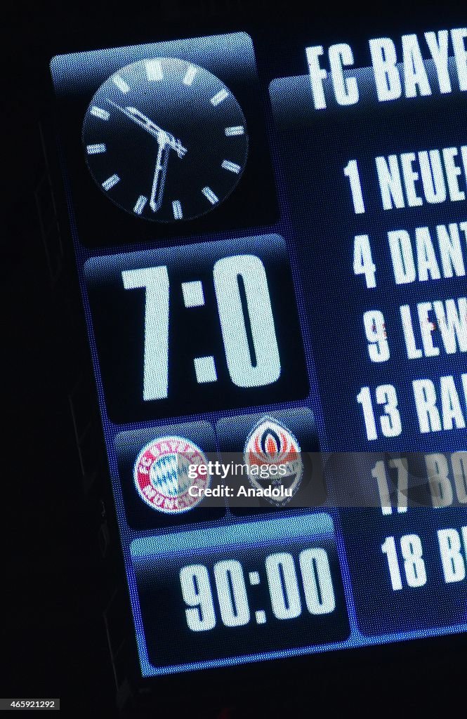 FC Bayern Munich v FC Shakhtar Donetsk - UEFA Champions League Round of 16
