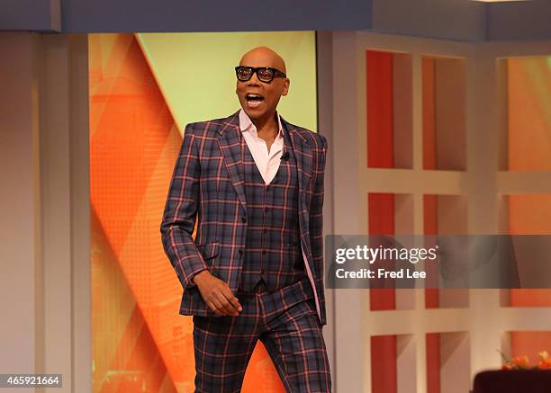 Actress Garcelle Beauvais guest co-hosts; RuPaul and comedian Tommy Davidson are guests, March 9, 2015 on Walt Disney Television via Getty Images's...