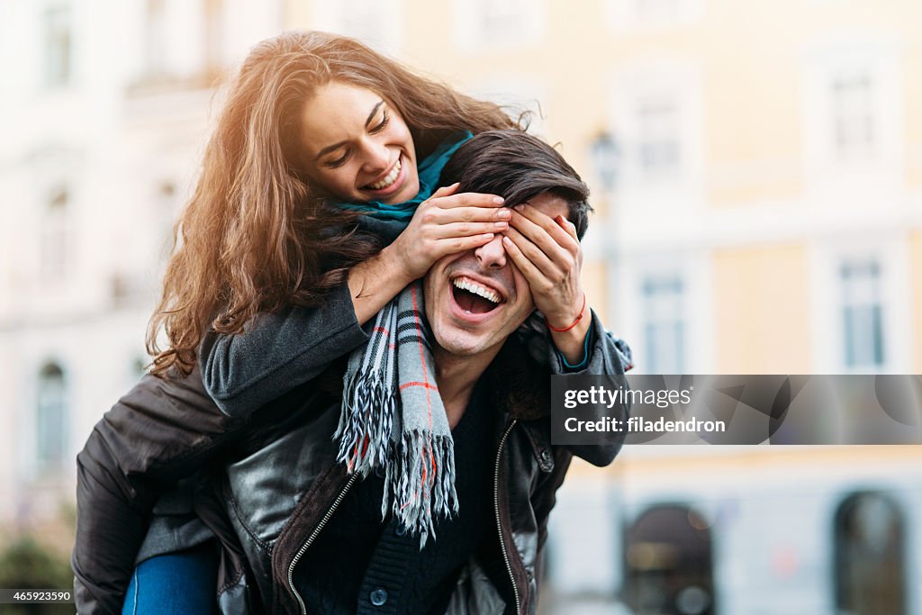 Happy young couple