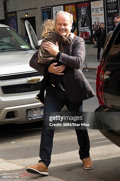 Faith Grammer and Kelsey Grammer are seen on March 11, 2015 in New York City.