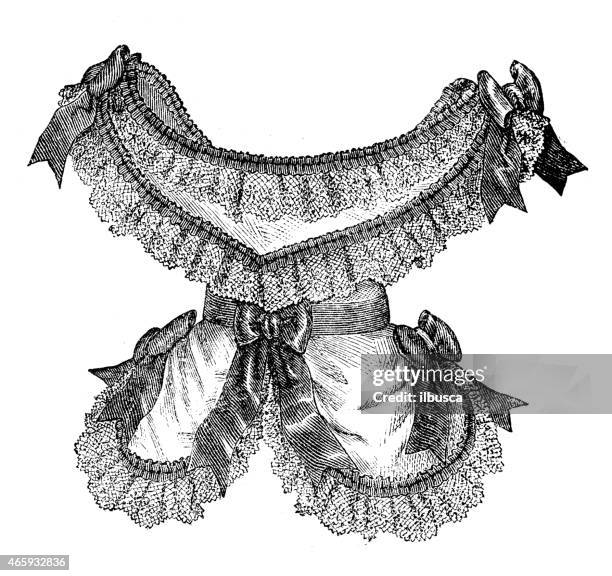 illustrations, cliparts, dessins animés et icônes de vêtements de mode et coiffure de modèles des années 1800 - corset