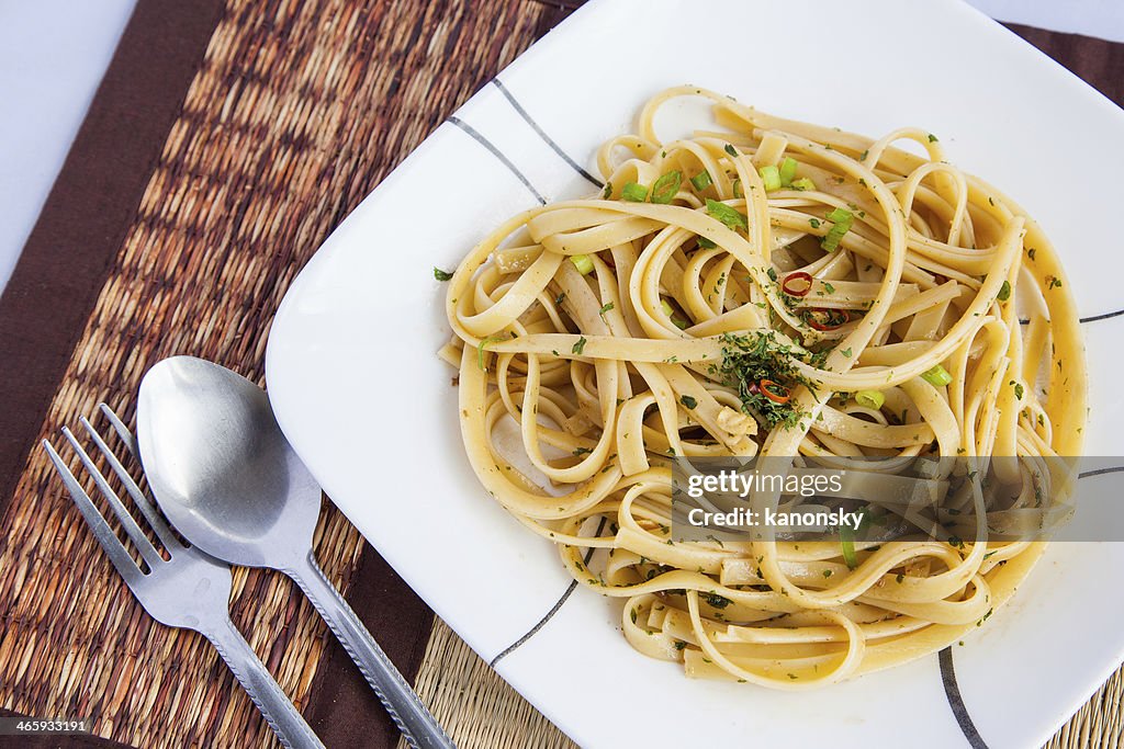 Garlic, Olive Oil & Chili Pepper Peperoncino Spaghetti