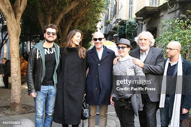 The cast of Ma Che Bella celebrates the release of the film with the director Alessandro Genovesi , and spectators. The day of activities for the...