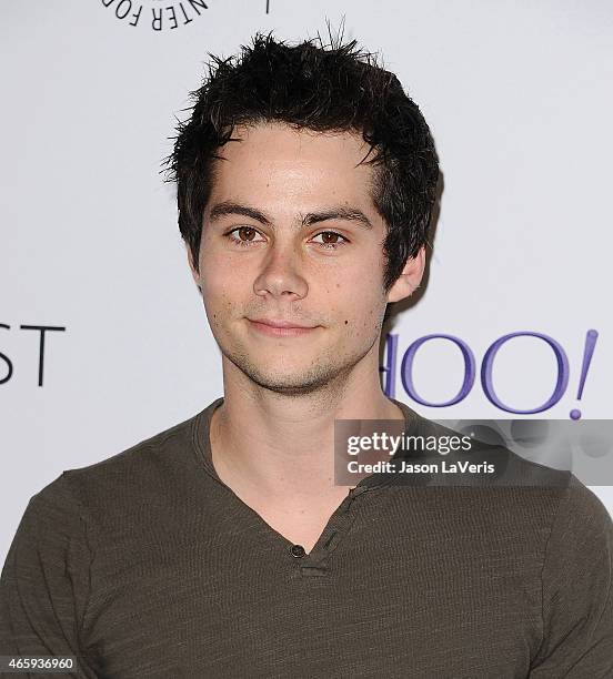 Actor Dylan O'Brien attends the "Teen Wolf" event at the 32nd annual PaleyFest at Dolby Theatre on March 11, 2015 in Hollywood, California.