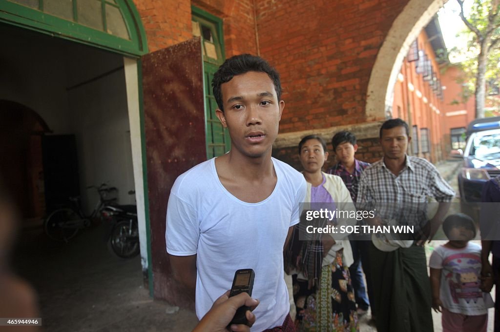 MYANMAR-POLICE-PROTEST-EDUCATION