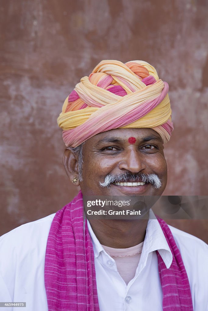 Portrait of hindu man.
