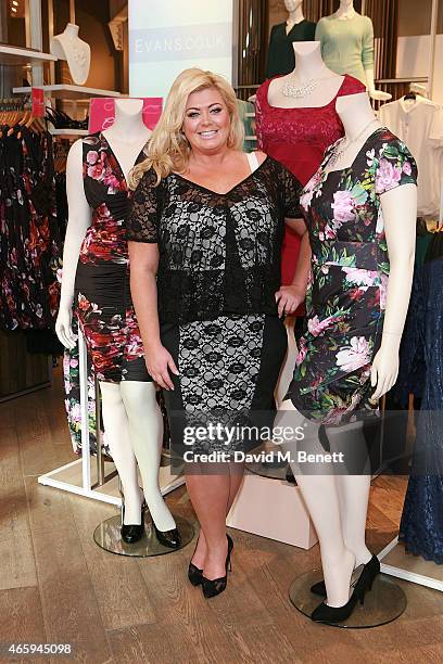 Gemma Collins at Evans Marble Arch to launch the Gemma Collins collection on March 12, 2015 in London, England.