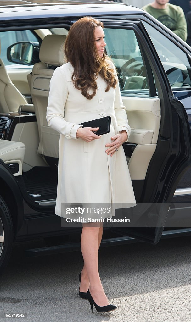 The Duchess Of Cambridge Visits The Set Of Downton Abbey At Ealing Studios