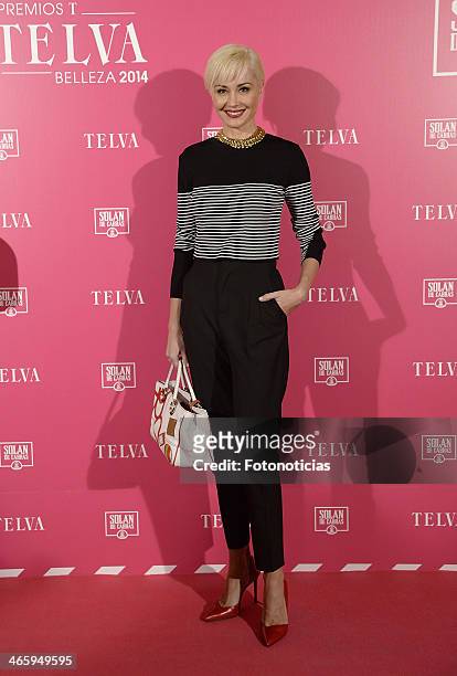 Juncal Rivero attends 'T de Telva' beauty awards 2014 at the Palace Hotel on January 30, 2014 in Madrid, Spain.