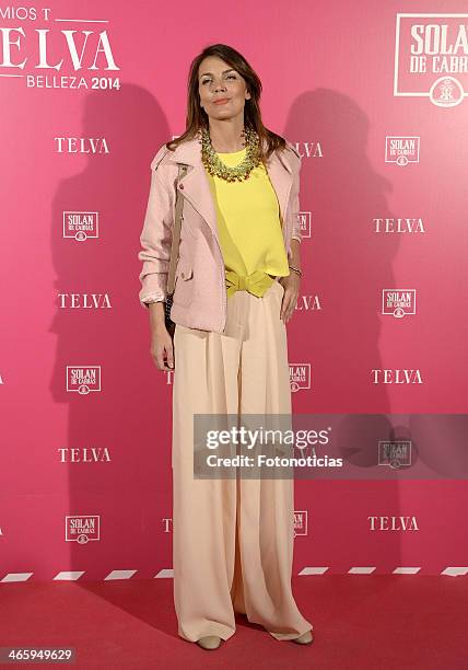 Mar Flores attends 'T de Telva' beauty awards 2014 at the Palace Hotel on January 30, 2014 in Madrid, Spain.