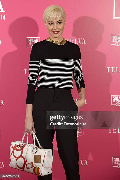 Juncal Rivero attends 'T de Telva' beauty awards 2014 at the Palace Hotel on January 30, 2014 in Madrid, Spain.