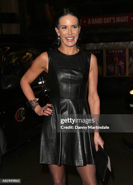 Sophie Anderton attends 'Kate Moss At The Savoy', an exhibition of never before seen photographies of Kate Moss, at The Savoy Hotel on January 30,...