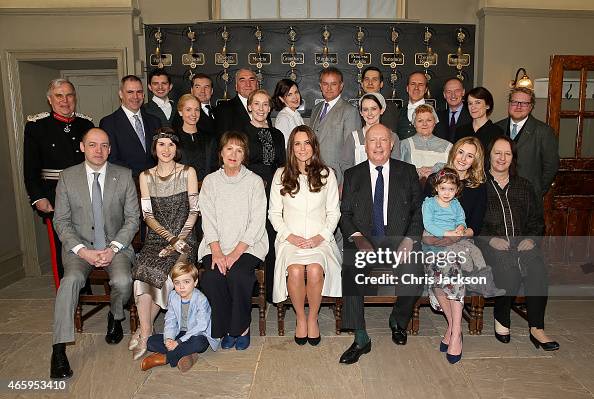 The Duchess Of Cambridge Visits The Set Of Downton Abbey At Ealing Studios The Duchess Of Cambridge Visits The Set Of Downton Abbey At Ealing Studios