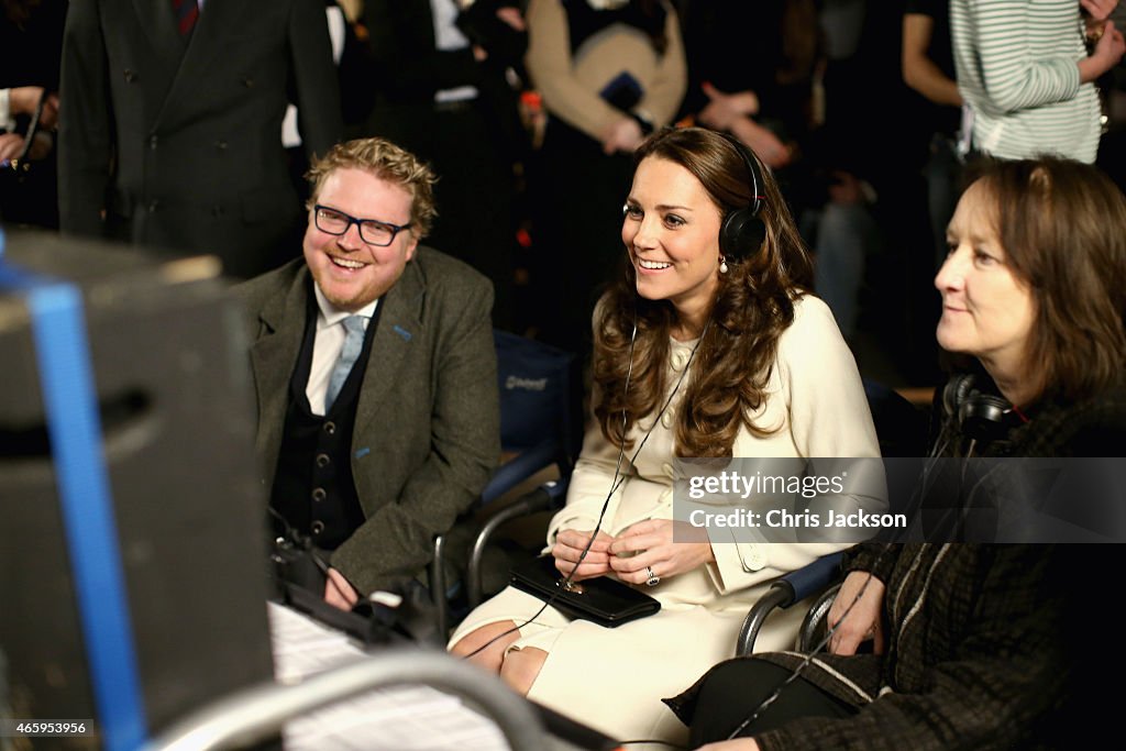 The Duchess Of Cambridge Visits The Set Of Downton Abbey At Ealing Studios