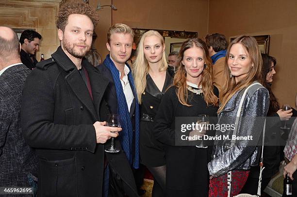 Ben Pugh, Josh Varney, Dioni Tabbers, Lizzie Phillips and Katrine de Candole attend a drinks reception and private screening of BAFTA and Oscar...