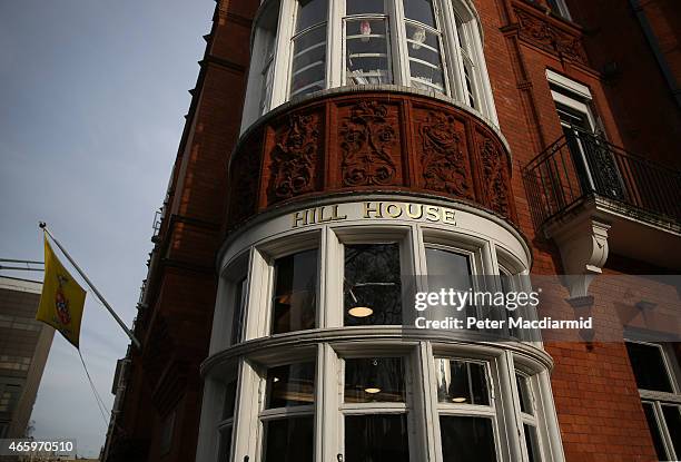 General view of Hill House School near Knightsbridge on March 12, 2015 in London, England. The school, once attended by Prince Charles, Prince of...