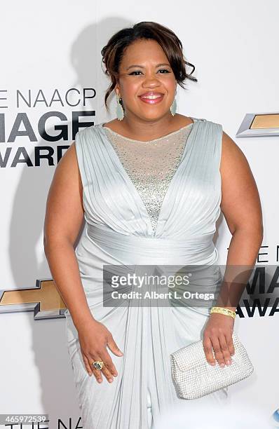 Actress Chandra Wilson arrives for the 44th NAACP Image Awards held at the Shrine Auditorium on February 1, 2013 in Los Angeles, California.