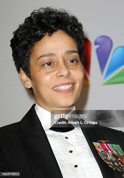 Vice Admiral Michelle Howard poses inside the press room of the 44th NAACP Image Awards held at the Shrine Auditorium on February 1, 2013 in Los...