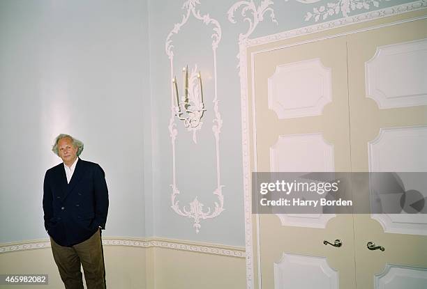 Journalist and editor of Vanity Fair, Graydon Carter is photographed for Arena Magazine on August 23, 2004 in London, England.