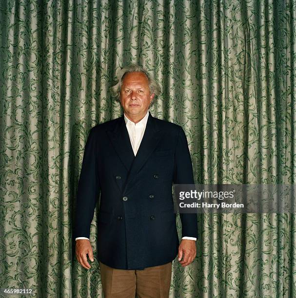 Journalist and editor of Vanity Fair, Graydon Carter is photographed for Arena Magazine on August 23, 2004 in London, England.