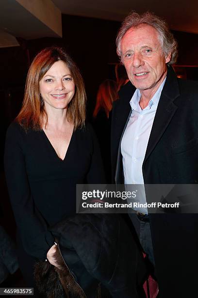 Alexandra Kazan and Francois Bernheim attend 'Un Temps De Chien' - Theater Gala Premiere to Benefit ARSEP Foundation. Held at Theatre Montparnasse on...