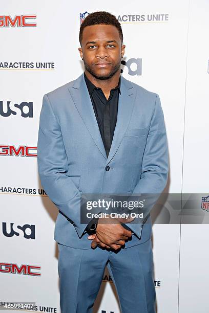 Professional football player Randall Cobb attends the 3rd Annual NFL Characters Unite at Sports Illustrated on January 30, 2014 in New York City.