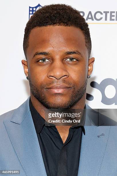 Professional football player Randall Cobb attends the 3rd Annual NFL Characters Unite at Sports Illustrated on January 30, 2014 in New York City.