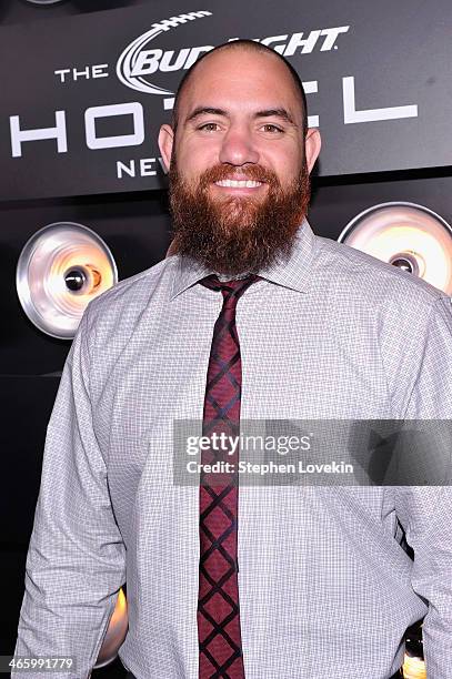 Professional football player Travis Brown attends the Bud Light Madden Bowl at The Bud Light Hotel on January 30, 2014 in New York City.