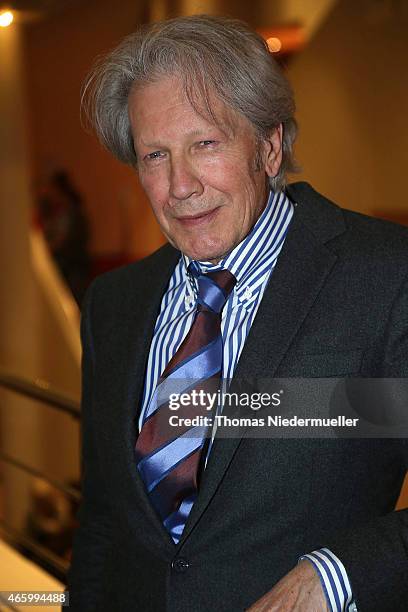 Actor Bernd Herzsprung poses at the break during the Tarzan musical charity event at Stage Apollo Theater on March 12, 2015 in Stuttgart, Germany.