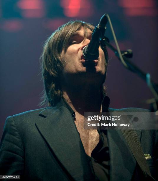 Justin Currie of Del Amitri performs on stage at O2 Academy on January 30, 2014 in Bournemouth, United Kingdom.