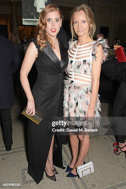 Princess Beatrice of York and Martha Ward attend the Alexander McQueen: Savage Beauty Fashion Gala at the V&A, presented by American Express and...