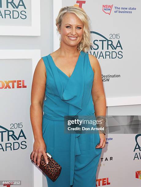 Celina Edmonds arrives at the 2015 ASTRA Awards at the Star on March 12, 2015 in Sydney, Australia.