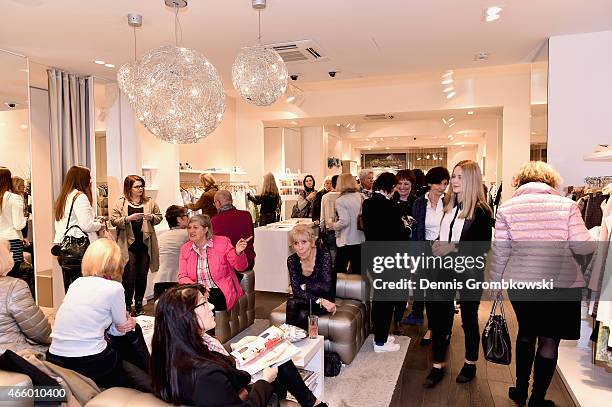 General atmosphere of the Grazia and Marc Cain store event on March 12, 2015 in Osnabrueck, Germany.